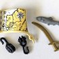 Playmobil Pirate Ship Treasure Map Fish Sword Pulley Replacement Parts 3053