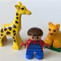 Duplo Lion Cub Giraffe and Boy Replacement Parts 2866 Lego 1998
