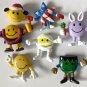 Smiley Face 7 Mini PVC Rubber Plastic PVC Holiday Figures