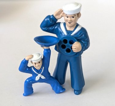Subway Cracker Jack Sailor Toys Kazoo Whistle and Mini Figure