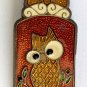Owl of Athena Enamel on Brass Clip Greece Parthenon AOE Souvenir
