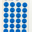 Vintage Scratch N Sniff Stickers Blueberry Smiley Faces Sheet T-955