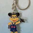 Silver Enamel Mickey Mouse Keychain Rare Silver Enamel Mickey Mouse Keychain Rare