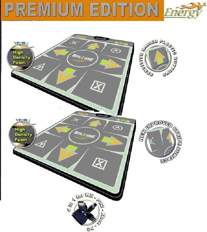 Energy High Dense DDR Dance Mat PS/PS2/Xbox//Wii/PC Pad x 2