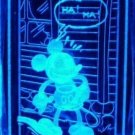 Mickey Mouse Small 3D Laser Crystal + Rotary Light Base