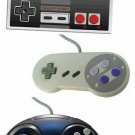 1x Wire NES Controller, 1x Wire SNES Controller and 1x Wire Sega Genesis Control