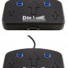 Two of blue buttons Control Boxes for Energy Series Metal Dance Pad (15-pin male