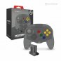 Clear Black "Admiral" Premium Controller for Nintendo N64 or PC Via Blutooth