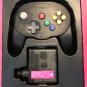 Clear Black "Admiral" Premium Controller for Nintendo N64 or PC Via Blutooth