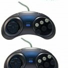 2pcs Sega Genesis Wired Controller for Sega Genesis System and Retron 3