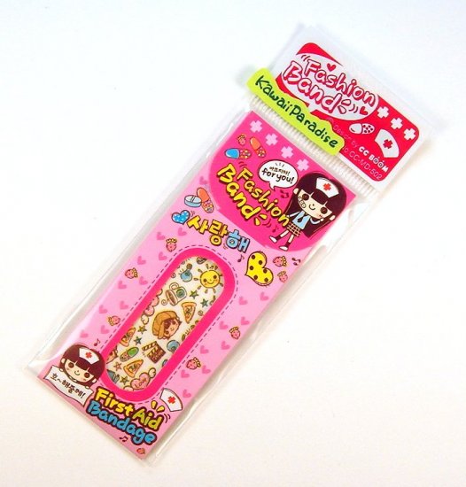 1 case kawaii FASION BAND AID bandaid food snack cake heart 1
