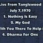 JETHRO TULL TANGLEWOOD JULY 7,1970 DVD