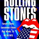 ROLLING STONES Tarrant County Convention Center, Fort Worth, TX 06.24.1972 DVD