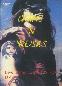 GUNS N' ROSES LIVE IN PHILADELPHIA 8.4.88 DVD