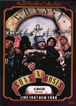 GUNS N ROSES LIVE AT CBGB'S NEW YORK 1987 DVD