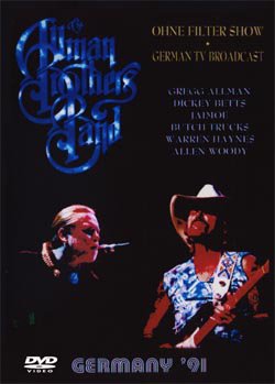 ALLMAN BROTHERS BAND OHNE FILTER SHOW GERMAN TV BROADCAST  '91 DVD