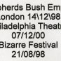 PJ HARVEY SHEPHERDS BUSH EMPIRE,LONDON 14.12.1998 DVD