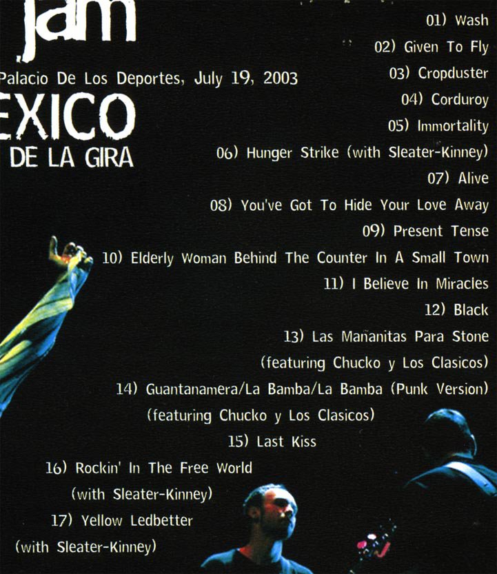 PEARL JAM EN MEXICO JULY 19.2003 DVD