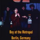 U2 BOY AT THE METROPOL BERLIN,GERMANY NOVEMBER 4th,1981 DVD