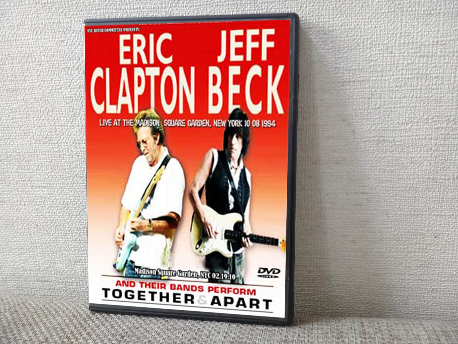 ERIC CLAPTON & JEFF BECK Live At The Madison Square Garden, New York 02.19.2010 DVD