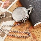 Pocket Watch Multicolor Case Necklace Pendant Clock Chain Men's Women