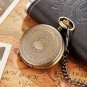 Pocket Watch Multicolor Case Necklace Pendant Clock Chain Men's Women