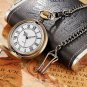 Pocket Watch Multicolor Case Necklace Pendant Clock Chain Men's Women