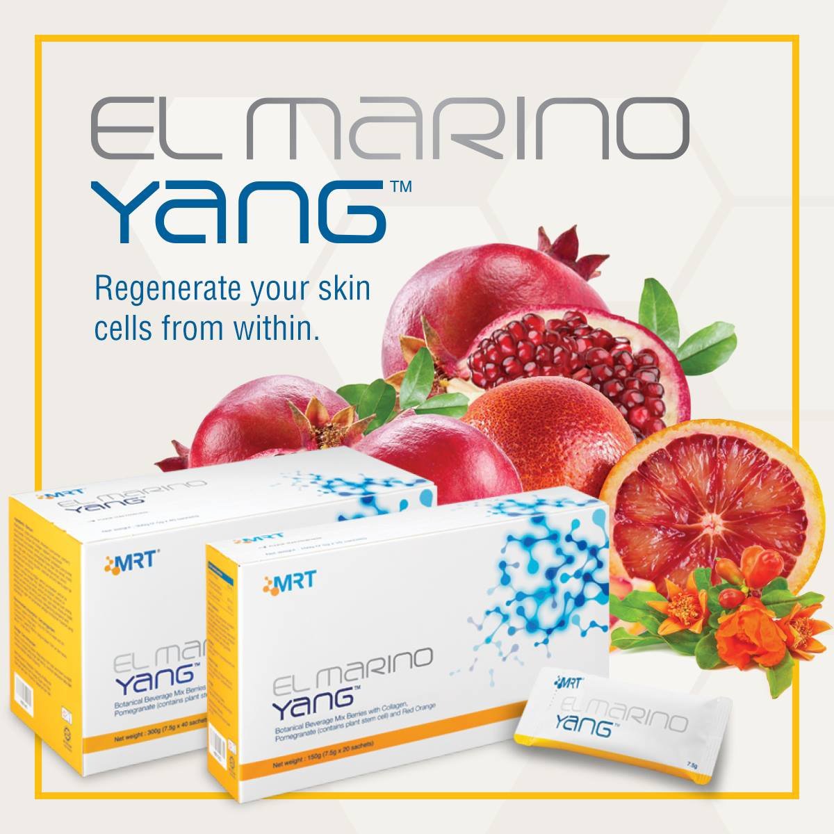 1 x ELKEN EL Marino Yang Stem Cell Renewal Whitening ( 20s ) FREE DELIVERY