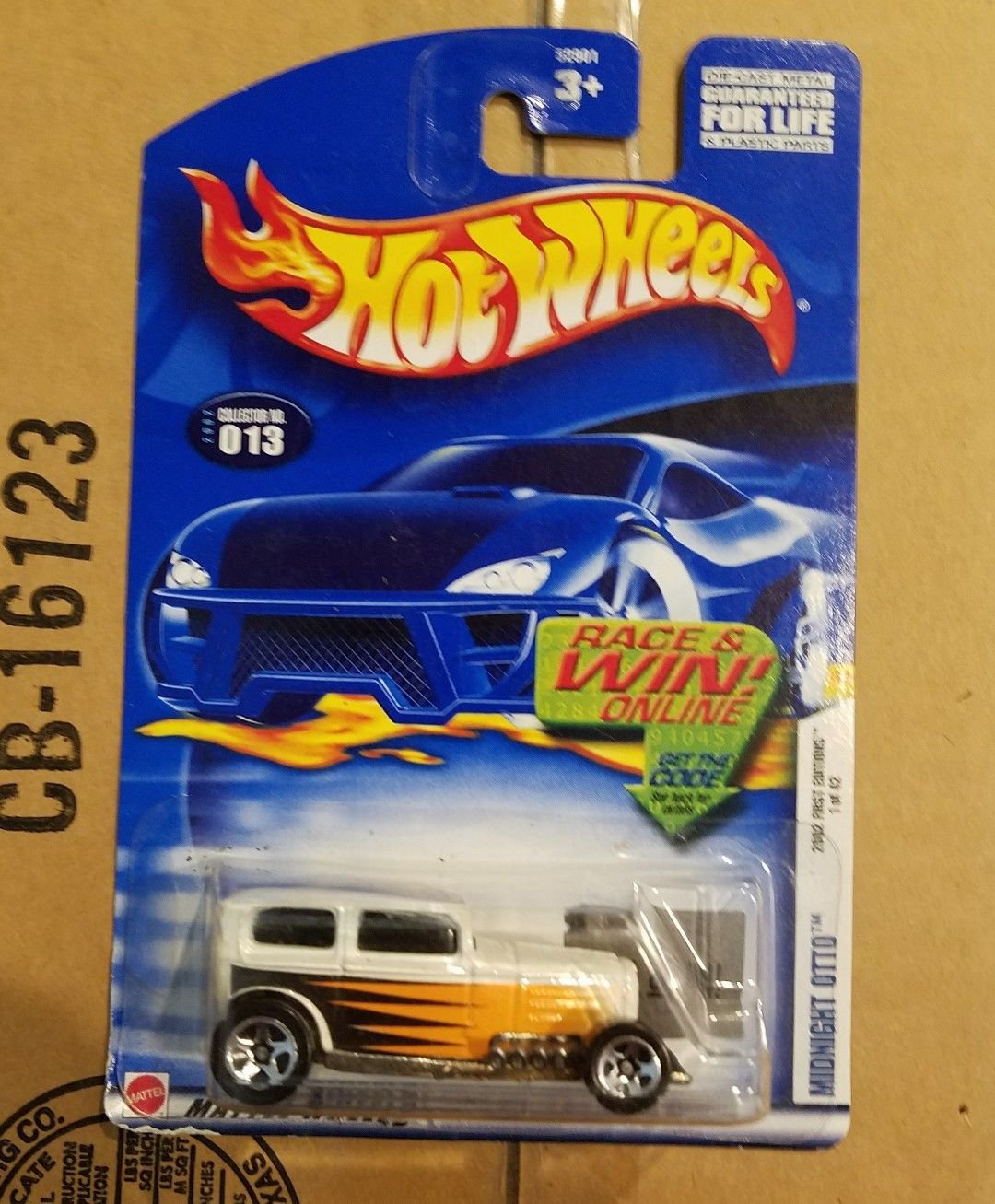 Hot Wheels Midnight Otto # 013 2002 1st Editions 1 of 42