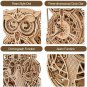 Robotime ROKR 3D Wooden Puzzles Owl Clock Model Kits