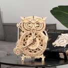 Robotime ROKR 3D Wooden Puzzles Owl Clock Model Kits