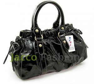 Bibu PU Series Leather Hobo Sling Shoulder Bag BIBU1212BK