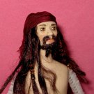 miniature porcelain dollhouse doll Jack Sparrow pirate Johnny Depp