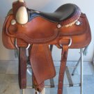 16 Rocking R Flat Seat Cutter Western Saddle