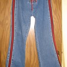 Sz 9/10 Cute Flare Jeans with red tie