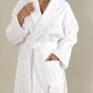 Terry Velour Shawl Spa Robe OSFA White Only