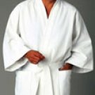 Diamond Waffle Kimono Robe OSFA White