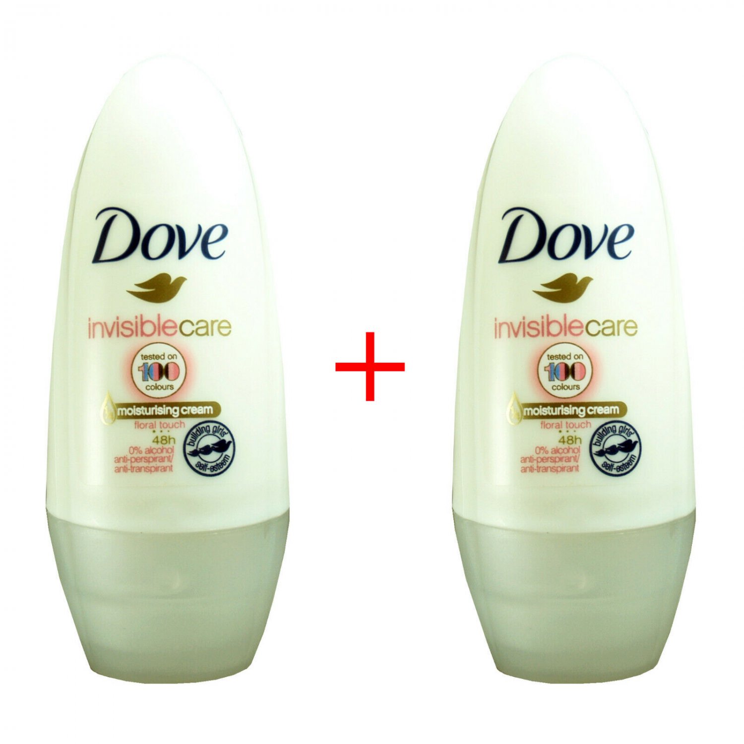 02745 Dove Moisturising Cream Antiperspirant x2 Travel Size 48hr 100ml