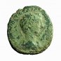 Roman Coin Commodus Dupondius AS AE25mm Bust / Sacrificial Implements 03794