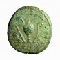Roman Coin Commodus Dupondius AS AE25mm Bust / Sacrificial Implements 03794