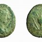 Roman Coin Commodus Dupondius AS AE25mm Bust / Sacrificial Implements 03794
