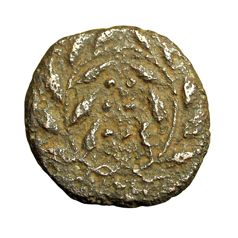 Ancient Greek Coin Himera Sicily AE15mm Nymph / Six Pellets 03906