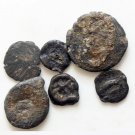 Roman Tessera Coins Lot of 6 Lead Tesserae 10-18mm Very Rare 03912