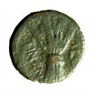 Ancient Greek Coin Leontini Sicily AE16mm Demeter / Bundle of Grain Ears 04011