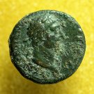 Roman Coin Trajan Cappadocia Caesarea AE17mm Head / Winged Caduceus 04024