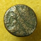 Ancient Greek Coin Hieron II Syracuse Sicily AE19mm Poseidon / Trident 04047
