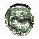 Ancient Greek Coin Neandria Troas Hemiobol Silver AE8mm Apollo / Ram Left 03824