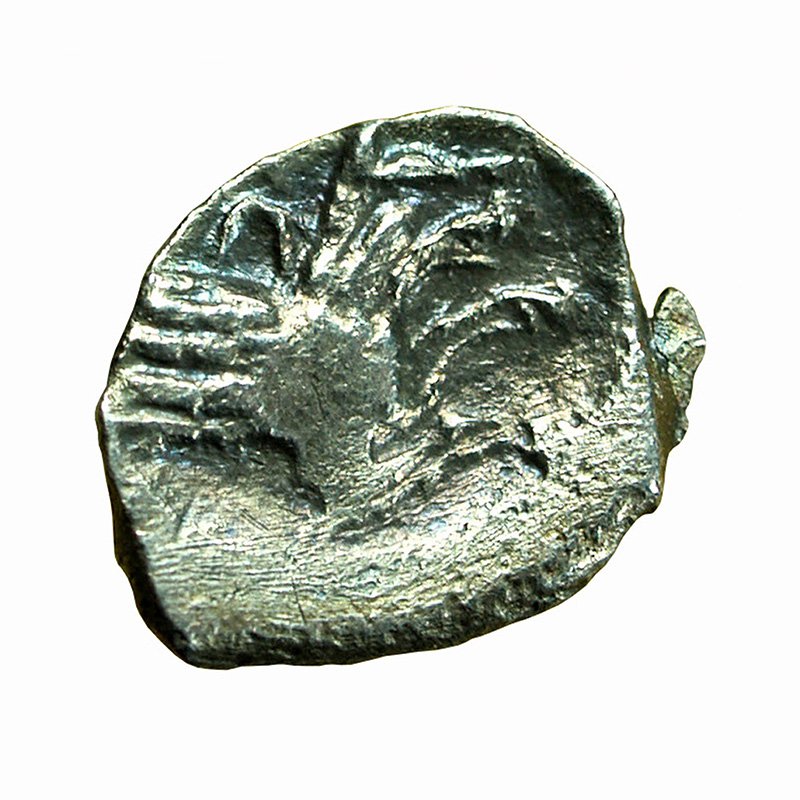 Ancient Greek Coin Tarsos Cilicia 3/4 Obol AE10mm Baal / Forepart of Wolf 03866