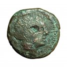 Roman Republic Coin Anonymous AE19mm Head of Roma / Prow 03907