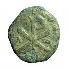 Roman Coin Constantius II Centenionalis AE22mm Bust / Christogram 04081